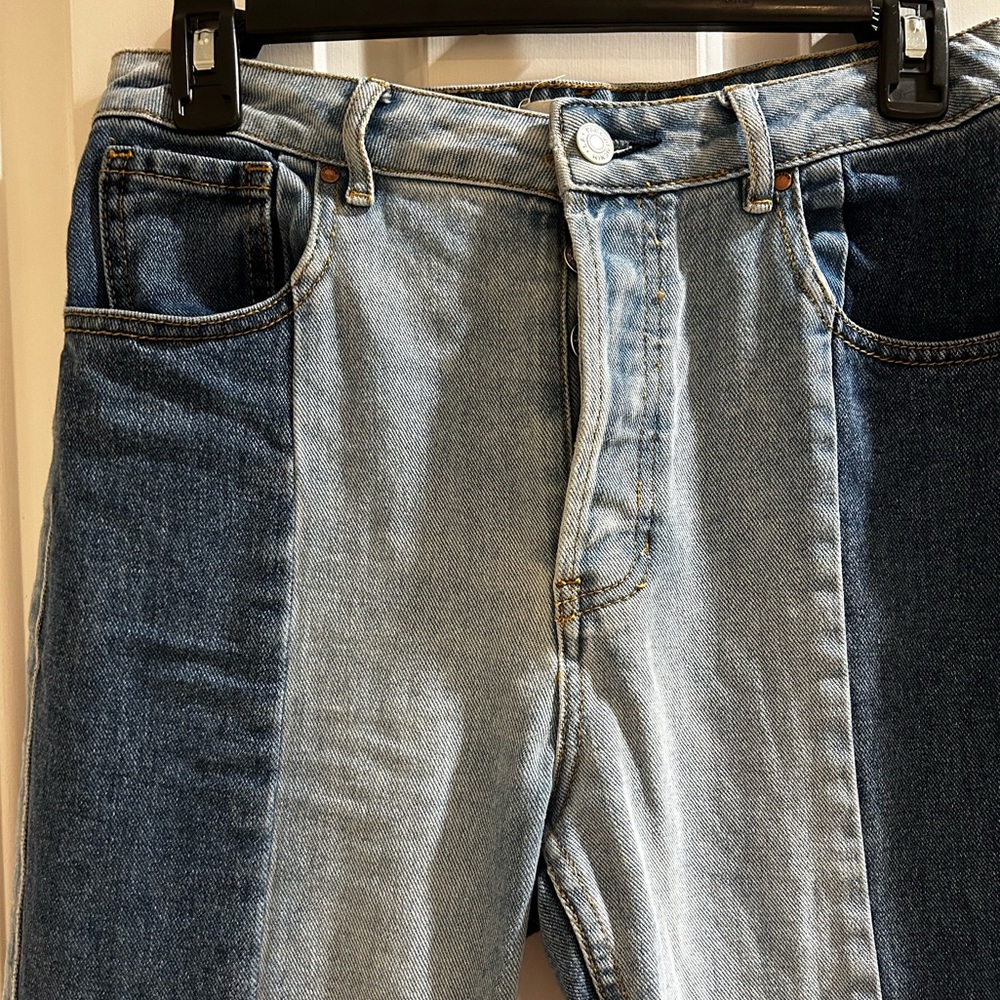 Pacsun Size 27 Two Tone High Waisted Mom Jean - Image 5